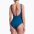 Women's one-piece swimsuit Nike Shoreline Pucker Scoop Neck black 3