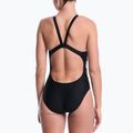 Women's one-piece swimsuit Nike Logo Tape Fastback black 3