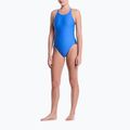 Women's one-piece swimsuit Nike Logo Tape Fastback blue crystal 2