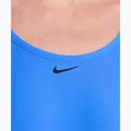 Women's one-piece swimsuit Nike Logo Tape Fastback blue crystal 4