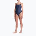 Women's one-piece swimsuit Nike Ocean Bound Ripple Texture Square Neck slate 2