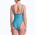 Women's one-piece swimsuit Nike Ocean Bound Ripple Texture Square Neck bleached turquoise 3