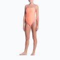 Women's one-piece swimsuit Nike Ocean Bound Ripple Texture Square Neck pink glow 2