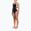 Ladies' one-piece swimsuit Nike Hydrastrong Fly black/white 2