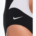 Ladies' one-piece swimsuit Nike Hydrastrong Fly black/white 4