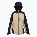 Women's REGATTA Birchdale warm taupe/black rain jacket 8