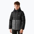 Children's down jacket REGATTA LoftHouse VIII black/sealgr