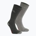 Craghoppers NosiLife TwinPck trekking socks 2 pairs black pepper/mid grey