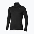 Men's running longsleeve Mizuno Tech Thermal Charge Breath Thermo Half Zip Long Sleeve Tee black