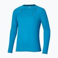Men's running longsleeve Mizuno Active Dryaeroflow blue jewel