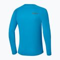 Men's running longsleeve Mizuno Active Dryaeroflow blue jewel 2