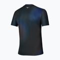 Men's running shirt Mizuno Core Graphic Short Sleeve black/blue 2