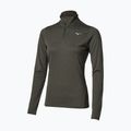 Women's running sweatshirt Mizuno Core Impulse Half Zip Long Sleeve Tee forest night