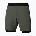 Men's running shorts Mizuno Core 7.5 Inches 2In1 forest night