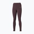 Women's running leggings Mizuno Active Warmalite Long Tight raisin