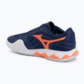 Men's tennis shoes Mizuno Wave Enforce Tour 2 CC beacon blue/white/lava orange 3