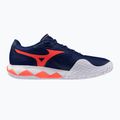 Men's tennis shoes Mizuno Wave Enforce Tour 2 CC beacon blue/white/lava orange 9
