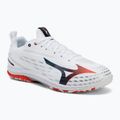 Men's tennis shoes Mizuno Wave Drive Neo 4 white/insignia blue/orange