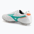 Football boots Mizuno Morelia II Elite FG white/arcadia/lava orange 3