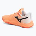 Volleyball shoes Mizuno Wave Momentum Elite flamingo coral/lava orange/white 3