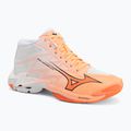 Volleyball shoes Mizuno Wave Lightning Elite Mid Flamingo Coral/Lava Orange/White