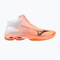 Volleyball shoes Mizuno Wave Lightning Pro Mid flamingo coral/carbon/white