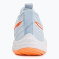 Women's volleyball shoes Mizuno Wave Momentum Elite blue finch/white/lava orange 6
