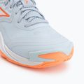 Women's volleyball shoes Mizuno Wave Momentum Elite blue finch/white/lava orange 7