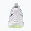 Women's volleyball shoes Mizuno Wave Momentum Elite white/balsam green/ambrosia 3