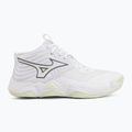 Women's volleyball shoes Mizuno Wave Momentum Elite Mid white/balsam green/ambrosia 2
