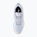 Women's volleyball shoes Mizuno Wave Momentum Pro blue finch/lava orange/flamingo coral 5
