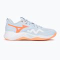 Women's volleyball shoes Mizuno Wave Momentum Pro blue finch/lava orange/flamingo coral 2