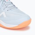 Women's volleyball shoes Mizuno Wave Momentum Pro blue finch/lava orange/flamingo coral 7