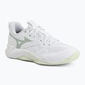 Women's volleyball shoes Mizuno Wave Momentum Pro white/aqua gray/ambrosia
