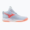 Women's volleyball shoes Mizuno Wave Momentum Pro Mid blue finch/lava orange/flamingo coral 2