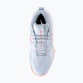 Women's volleyball shoes Mizuno Wave Momentum Pro Mid blue finch/lava orange/flamingo coral 5