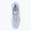 Women's volleyball shoes Mizuno Wave Lightning Elite blue finch/white/lava orange 5