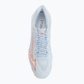 Women's volleyball shoes Mizuno Wave Lightning Elite blue finch/white/lava orange 5