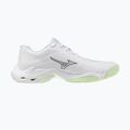 Women's volleyball shoes Mizuno Wave Lightning Elite white/balsam green/ambrosia 2