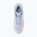 Women's volleyball shoes Mizuno Wave Lightning Elite Mid blue finch/whitelava orange 5