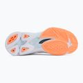 Women's volleyball shoes Mizuno Wave Lightning Pro blue finch/lava orange/flamingo coral 4