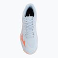 Women's volleyball shoes Mizuno Wave Lightning Pro blue finch/lava orange/flamingo coral 5