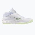 Women's volleyball shoes Mizuno Lightning Select Mid white/aqua gray/ambrosia 2