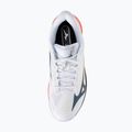 Men's tennis shoes Mizuno Wave Exceed Court AC white/insignia blue/orange 5