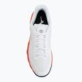 Men's tennis shoes Mizuno Wave Enforce Court 2 AC white/insignia blue/orange 5