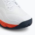 Men's tennis shoes Mizuno Wave Enforce Court 2 AC white/insignia blue/orange 7