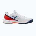 Men's tennis shoes Mizuno Neo Ace AC white/insignia blue/orange 2