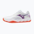 Women's tennis shoes Mizuno Wave Enforce Court 2 CC white/dahlia/sunstone