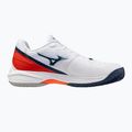 Men's tennis shoes Mizuno Neo Ace CC white/insignia blue/orange 2