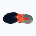 Men's tennis shoes Mizuno Neo Ace CC white/insignia blue/orange 4